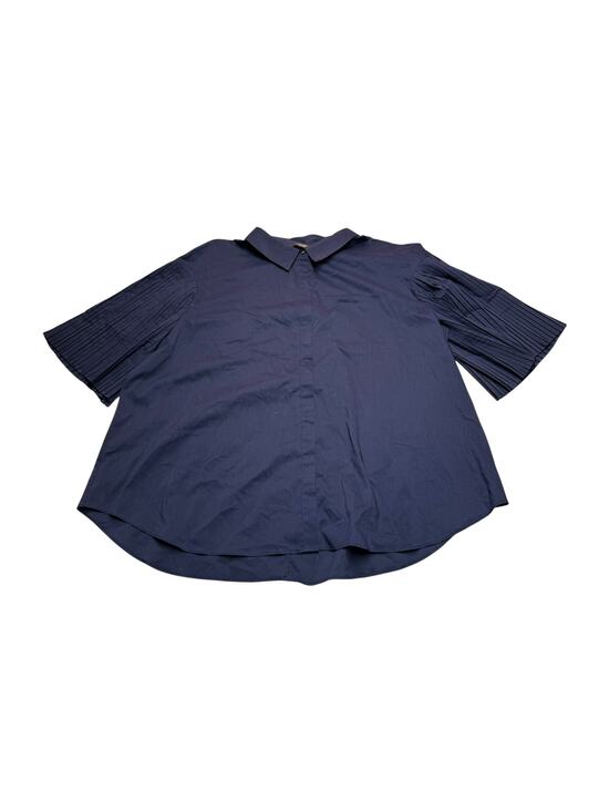 Simply Vera Vera Wang Other - Simply Vera Vera Wang Navy Pleated Sleeve Blouse XXL